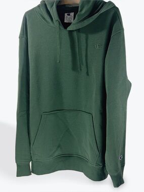 NWOT Champion Forest Green Pullover Hoodie Sweatshirt with Kangaroo Pocket XL